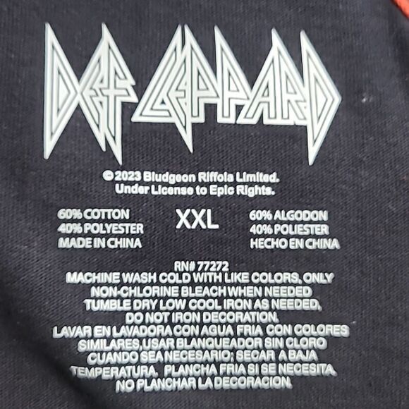 Def Leppard One Shoulder Crop Top - Picture 5 of 6